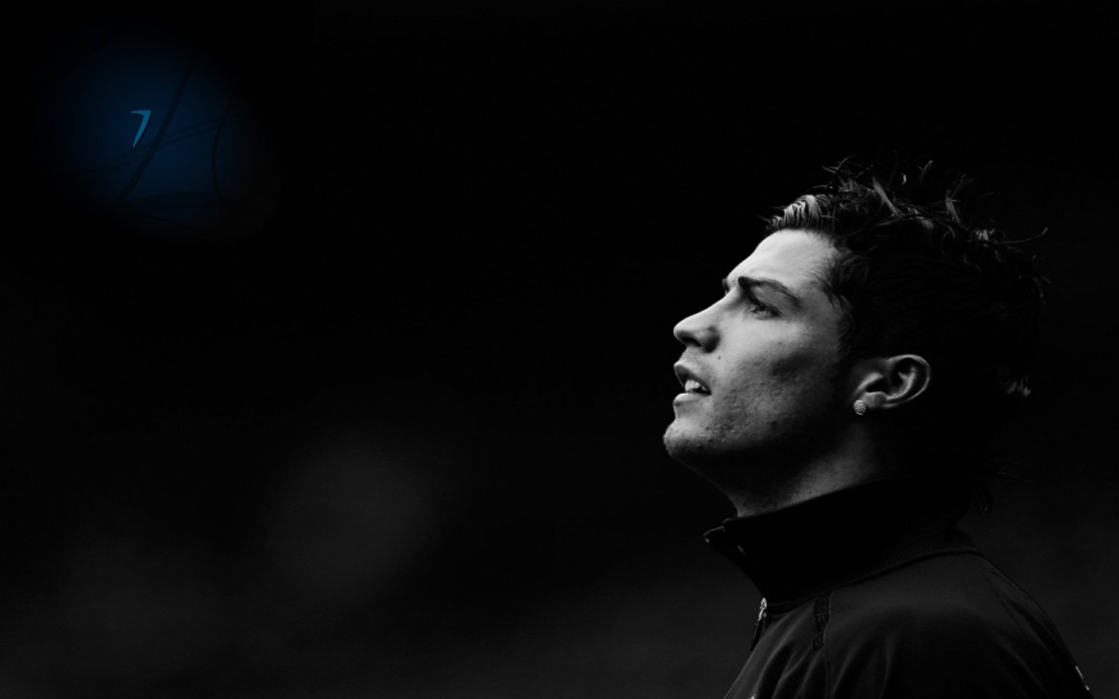 Cristiano Ronaldo HD Black Wallpaper