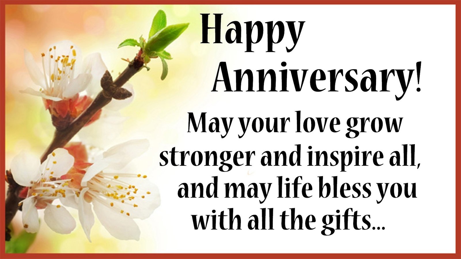 Beautiful Anniversary Wishes