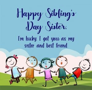 happy siblings day image